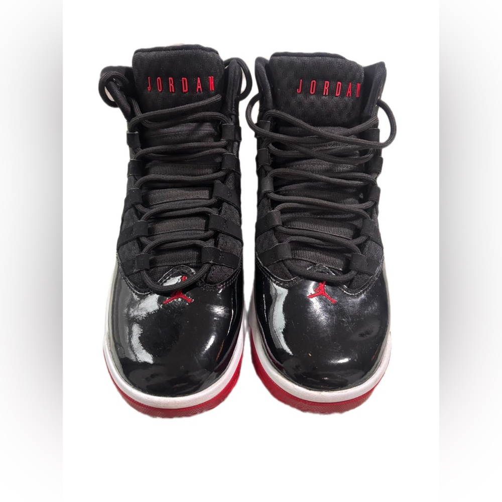 Jordan Kids' Black and Red High-Top Sneakers